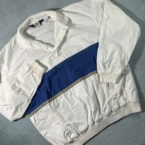 90s Rugby NorSport Jersey Jacket Sweater Mens XL Rubber Vtg Cotton Collar Polo